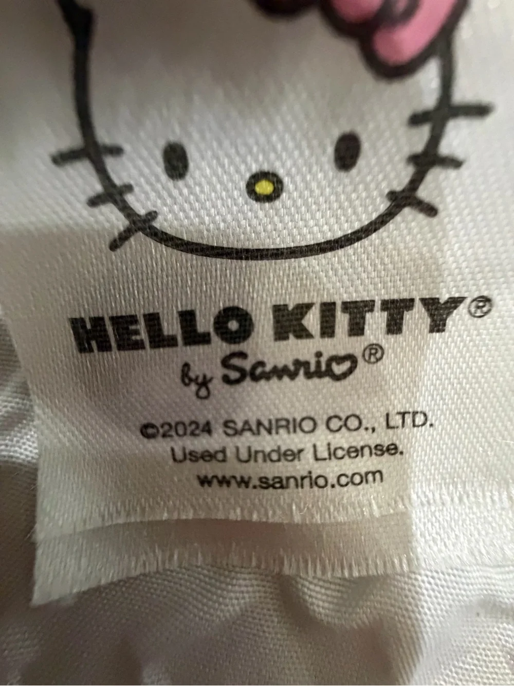 Hello Kitty Black Plush Hooded Costume Blanket with Orange Beak Accent
